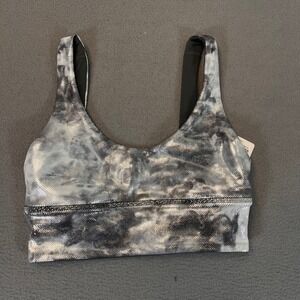Lululemon Reversible Align Bra Shine Starlight Graphite Grey A/B Cup Womens Sz 4